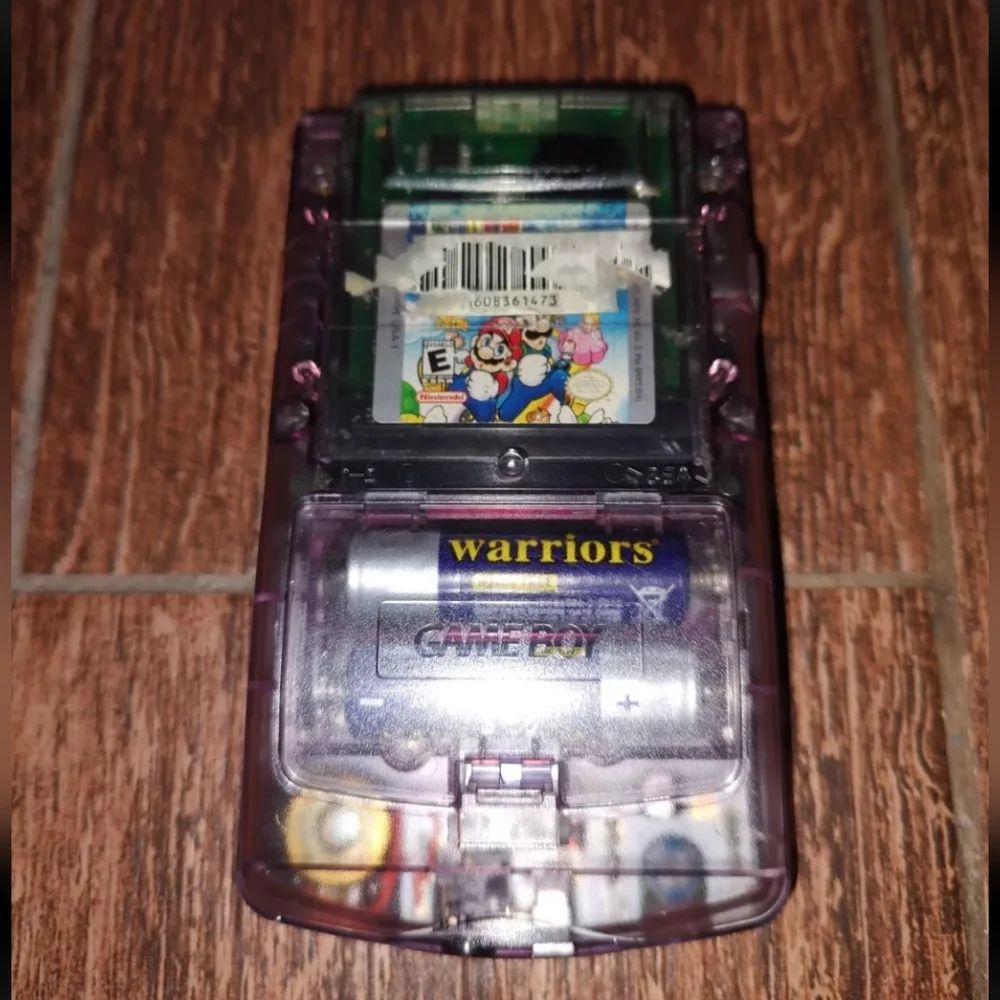 Nintendo Game Boy Color Handheld Console CGB-001 - Atomic Purple Super Mario Bro